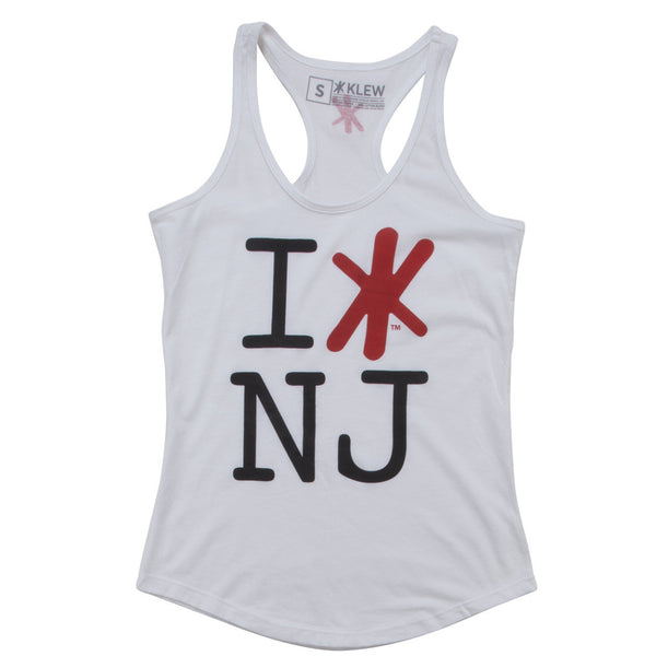 White I Love NJ Tank