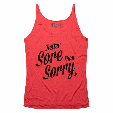 Better Sore Womens Racerback Tank