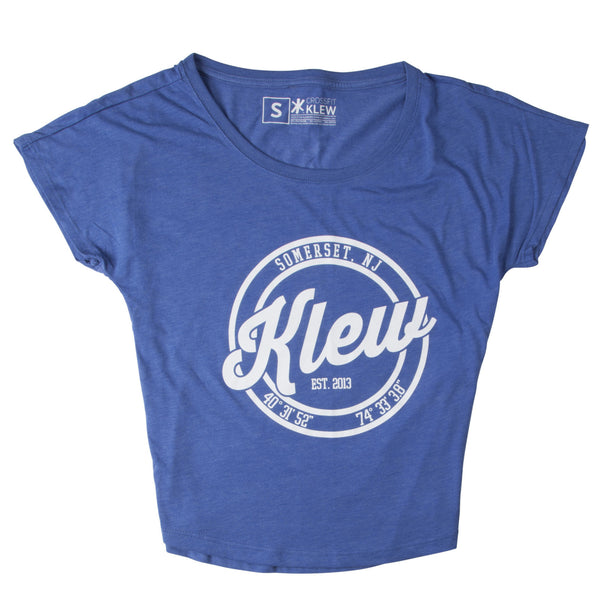 Blue Retro Womens Dolman